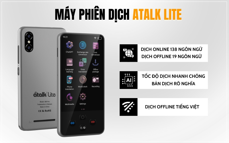 Máy Thông Dịch Quốc Dân ATalk Lite