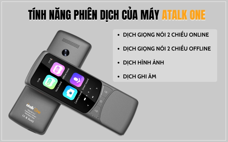 Review 4 Tính Năng Phiên Dịch Cốt Lõi Trên Máy Dịch ATalk One