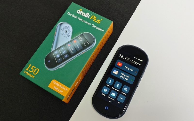 Máy Phiên Dịch ATalk Plus+ - Dịch Tự Động - Không Cần Bấm Nút - Không Cần Chạm Máy Phiên Dịch ATalk Plus+ - Dịch Tự Động - Không Cần Bấm Nút - Không Cần Chạm